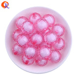 100Pcs/Lot Mix Chunky Beads Acrylic Disco Faceted Bead In Bead