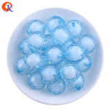 100Pcs/Lot Mix Chunky Beads Acrylic Disco Faceted Bead In Bead