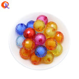 100Pcs/Lot Mix Chunky Beads Acrylic Disco Faceted Bead In Bead
