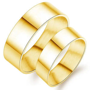 316L Stainless Steel Couple Rings Wedding Engagement GJ333