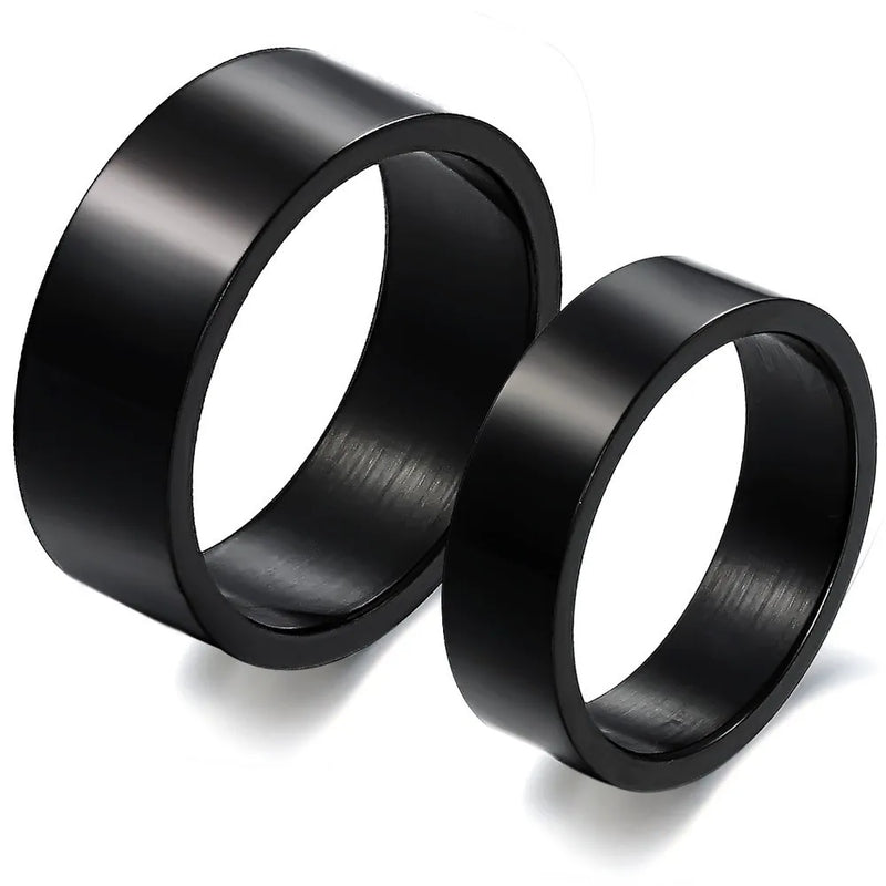 316L Stainless Steel Couple Rings Wedding Engagement GJ333