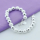 925 Silver Bracelet Light Sand Buddhist Bead Bracelet for Woman