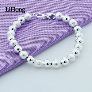 925 Silver Bracelet Light Sand Buddhist Bead Bracelet for Woman