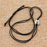 925 Silver Handcuff Les Menottes Pendant Necklace With Adjustable Rope