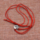 925 Silver Handcuff Les Menottes Pendant Necklace With Adjustable Rope