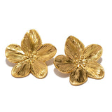 925 Silver Flower Earrings For Women Girl Gift
