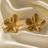 925 Silver Flower Earrings For Women Girl Gift