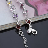 925 Silver CZ Bracelet Women's Jewelry Gift
