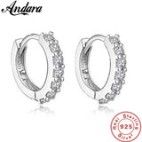 925 Silver Zircon Inlaid Earrings Woman Jewelry Gift