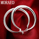 925 Silver Hoop Earrings for Women - Classic Silver Style