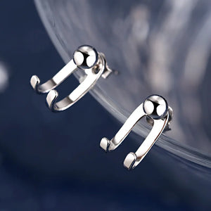 925 Silver Stud Earrings Women Kids Wedding Jewelry