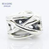 925 Sterling Silver Intertwined Bead for Pandora DIY Jewelry Making