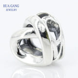 925 Sterling Silver Intertwined Bead for Pandora DIY Jewelry Making