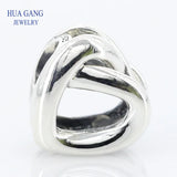 925 Sterling Silver Intertwined Bead for Pandora DIY Jewelry Making
