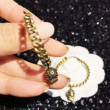 Skull Pendant Earrings Street Punk Style Women's Jewelry