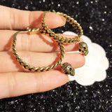 Skull Pendant Earrings Street Punk Style Women's Jewelry