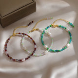 Colorful Beaded Pearl Cuff Bracelet Charm Bracelet