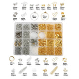 Metal Jump Rings Pins Clasp Hooks DIY Jewelry Findings Set
