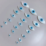 Mother of Pearl Evil Eye Shell Beads Charms for Jewelry Making