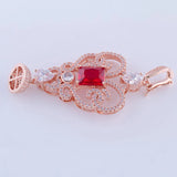 Zircon Flower Charms Pendants For Jewelry Making