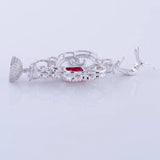 Zircon Flower Charms Pendants For Jewelry Making