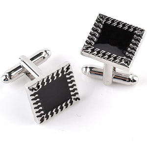 Enamel Shirt Cufflinks For Mens Cuff Buttons High Quality