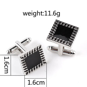 Enamel Shirt Cufflinks For Mens Cuff Buttons High Quality
