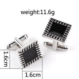 Enamel Shirt Cufflinks For Mens Cuff Buttons High Quality