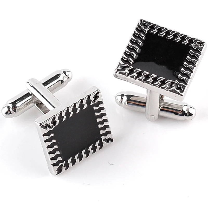 Enamel Shirt Cufflinks For Mens Cuff Buttons High Quality