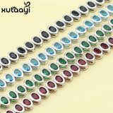CZ Sterling Silver Bracelet for Women, Adjustable Link Chain