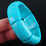 Howlite Gem Stones Bracelet Charm IK3041