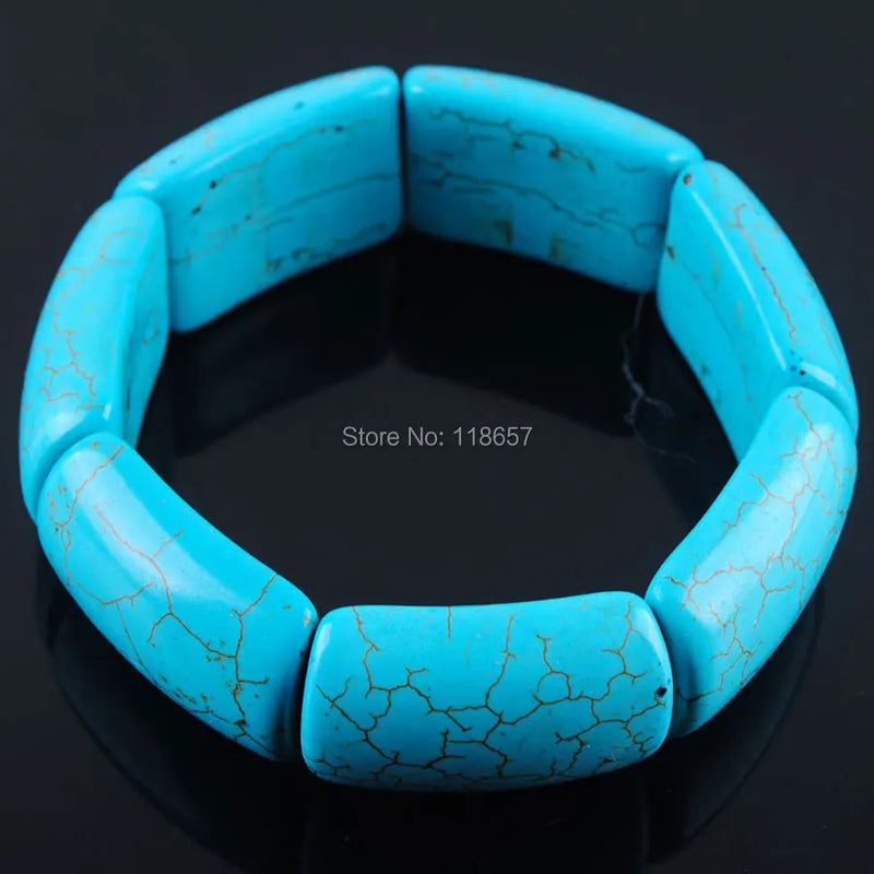 Howlite Gem Stones Bracelet Charm IK3041