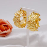 Bohemia Drop Dangle Earrings Round Wedding Engagement
