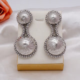 Bohemia Drop Dangle Earrings Round Wedding Engagement