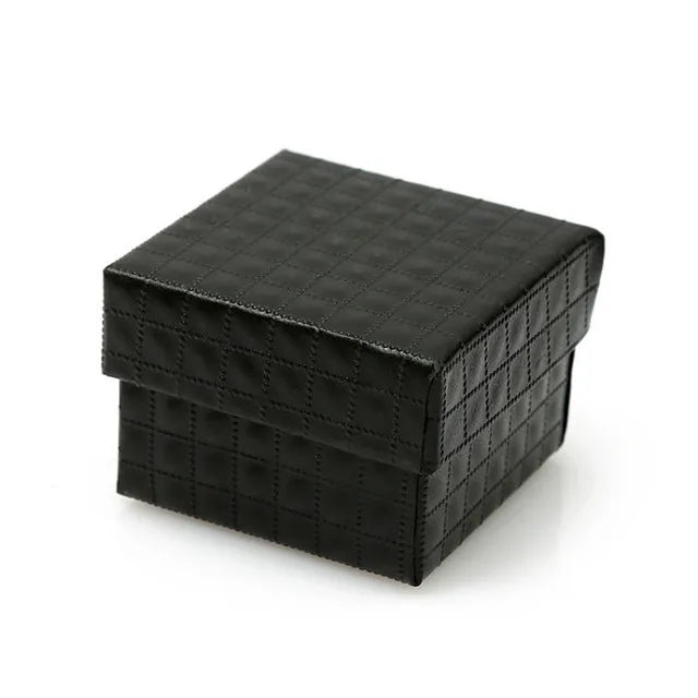 24pcs Red/Black Ring/Earrings/Pendant Box 5*5*3cm