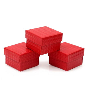 24pcs Red/Black Ring/Earrings/Pendant Box 5*5*3cm