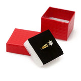 24pcs Red/Black Ring/Earrings/Pendant Box 5*5*3cm