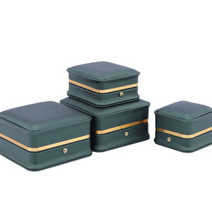Foldable Jewelry Box for Wedding Rings, Golden Sideline Gift Organizer