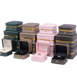 Foldable Jewelry Box for Wedding Rings, Golden Sideline Gift Organizer