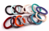 6pc 2mm Glass Crystal Elastic Bracelets in Different Colors