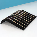 S-Type Velvet Jewelry Bracelet Watch Display Plate Holder
