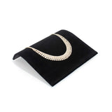 S-Type Velvet Jewelry Bracelet Watch Display Plate Holder