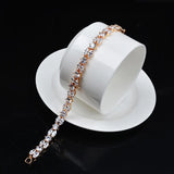 Bohemian Crystal Bracelet, Bride's Jewelry, Ladies' Accessory