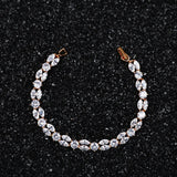 Bohemian Crystal Bracelet, Bride's Jewelry, Ladies' Accessory