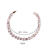 Bohemian Crystal Bracelet, Bride's Jewelry, Ladies' Accessory