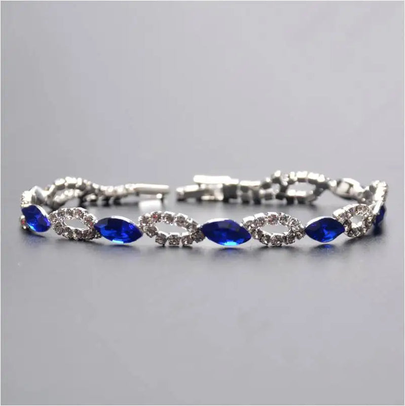 Bride's Crystal Bracelet - Elegant Wedding Jewelry
