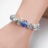Crystal Glass Beads Bracelet for Girls, Multicolor Beaded Jewelry