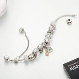 Pdor Bracelet Crystal Glass Beads for Girls