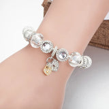 Pdor Bracelet Crystal Glass Beads for Girls