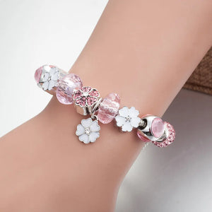 Girls Crystal Glass Beads Bracelet Perfect for Kids Parties